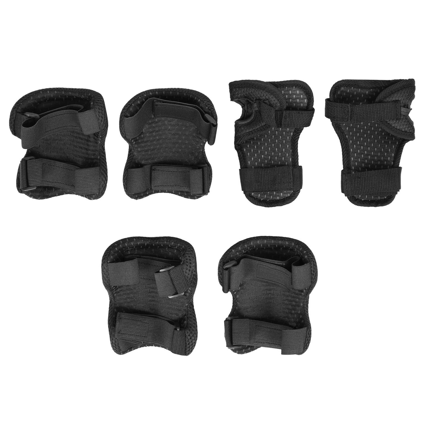 Protective Gear Set, Black-Yellow, Size M