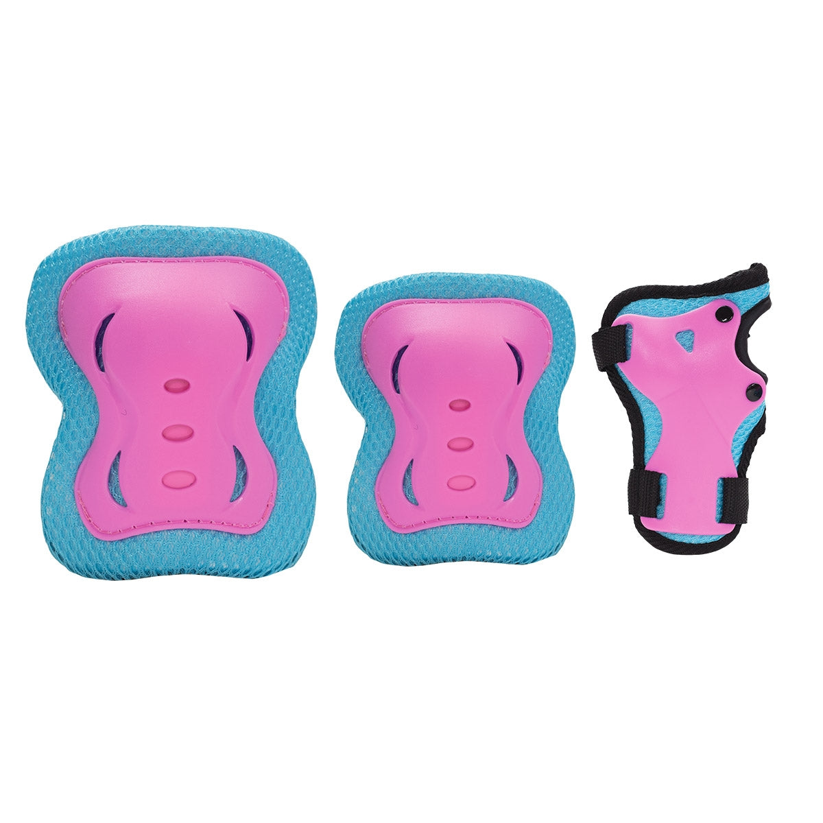 Protective Gear Set, Size XL, Light Blue/Pink