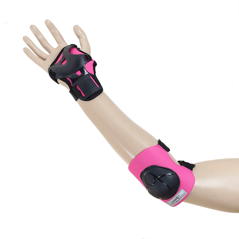 Protective Gear Set, Size XS, Black-Pink