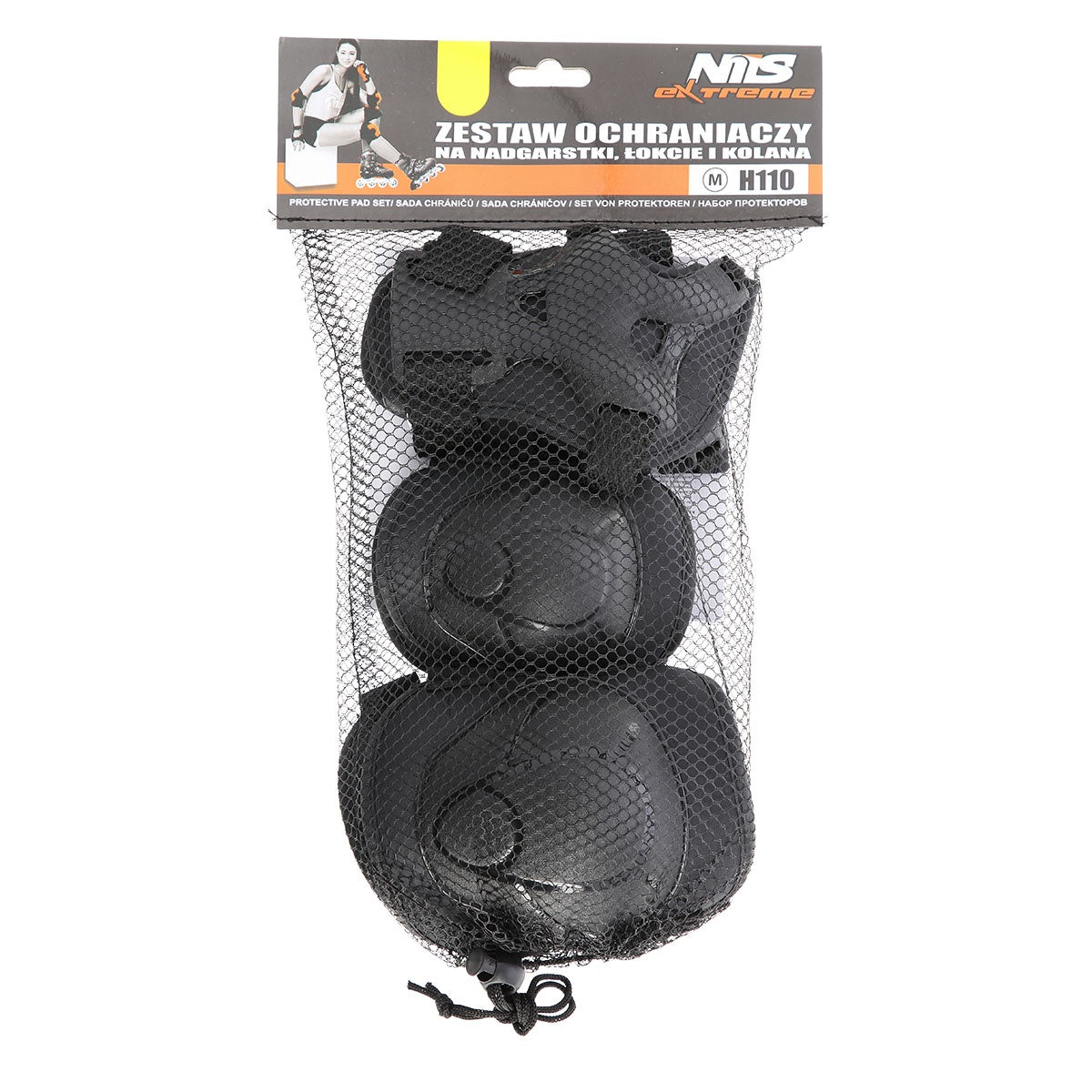 Protective Pad Set, Black, Size XS