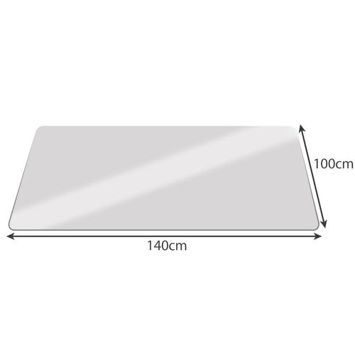 Protective chair mat 100x140cm RUHHY - milky