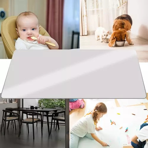 Protective chair mat 90x130cm RUHHY - milky