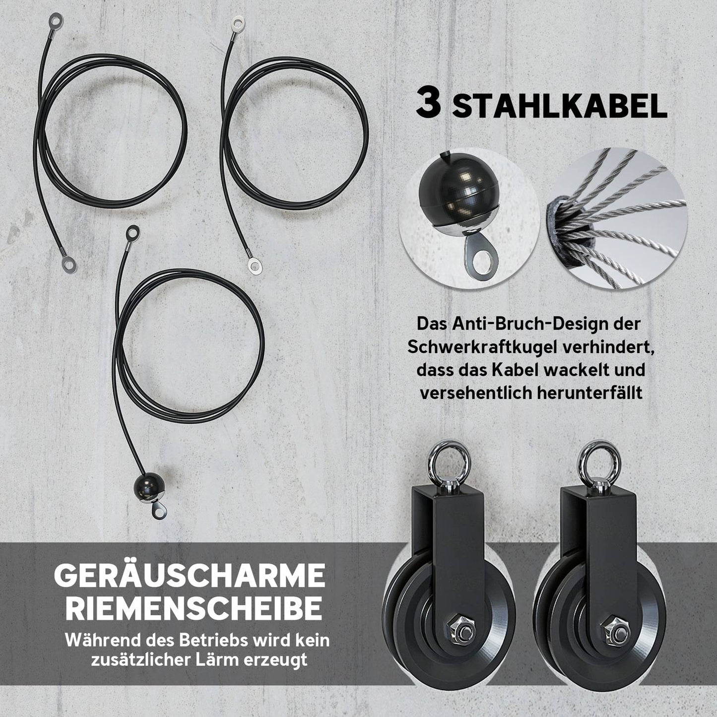 Pulley System for Home Gym Arm Strength Training