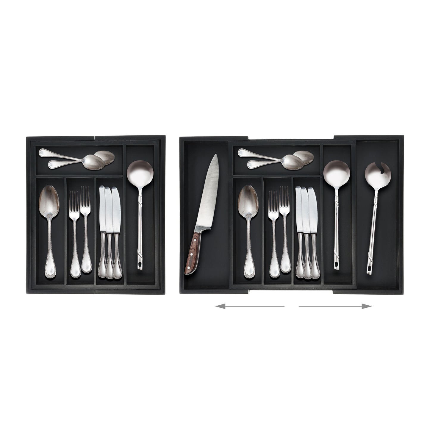 Pull-out cutlery tray