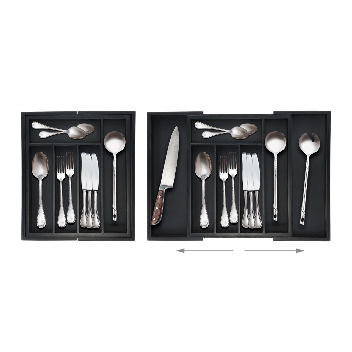 Pull-out cutlery tray