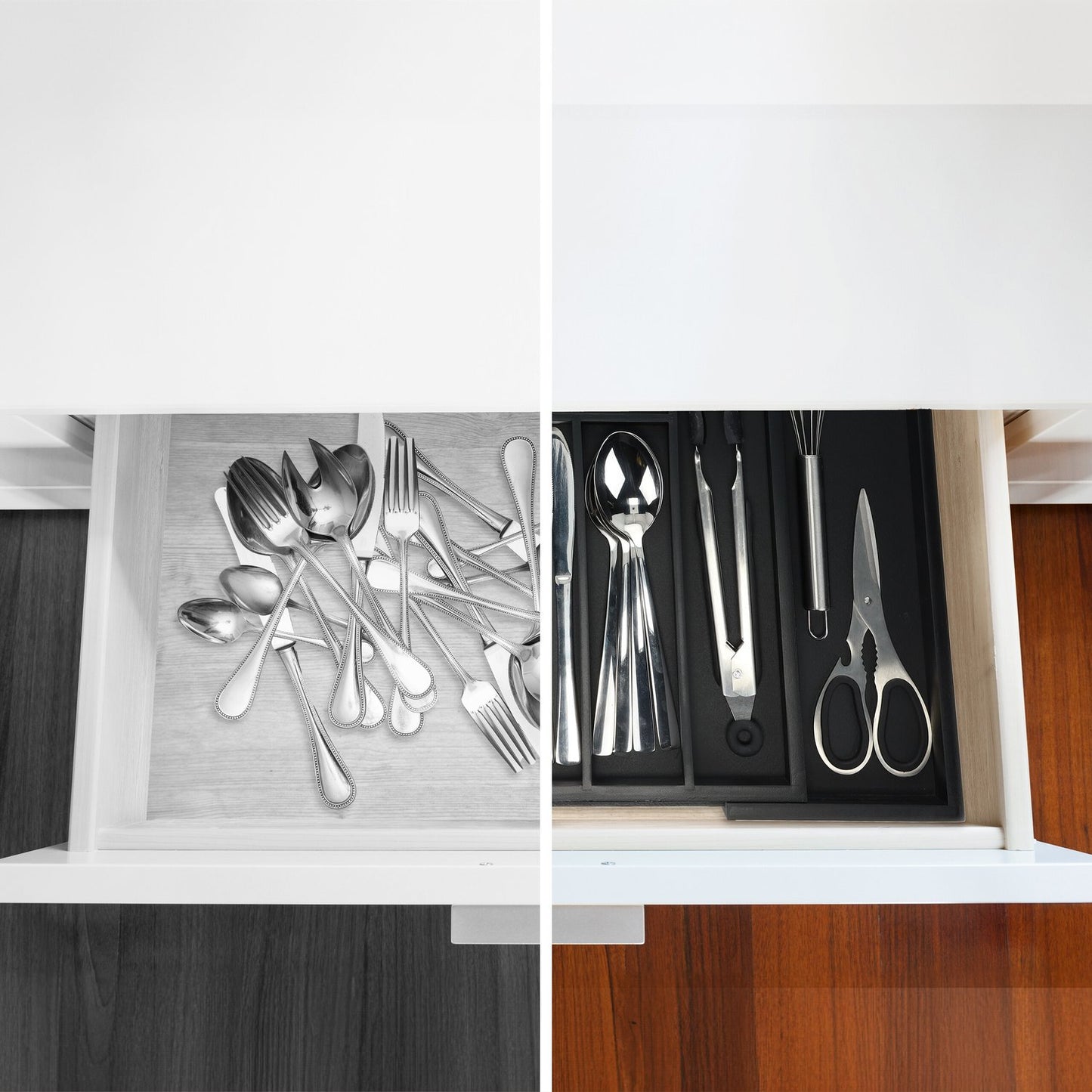Pull-out cutlery tray