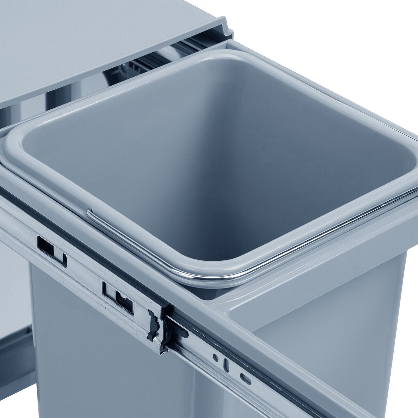 Pull-out source sorting 2 waste bins