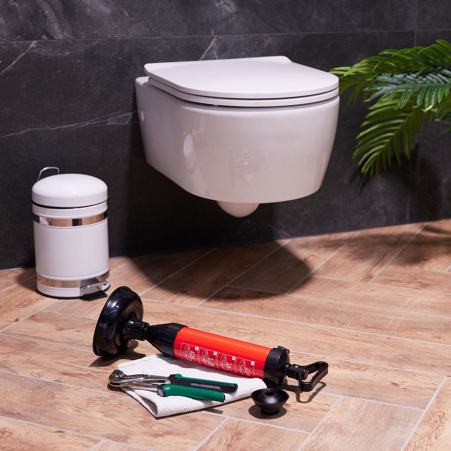 Pump for drain cleaning