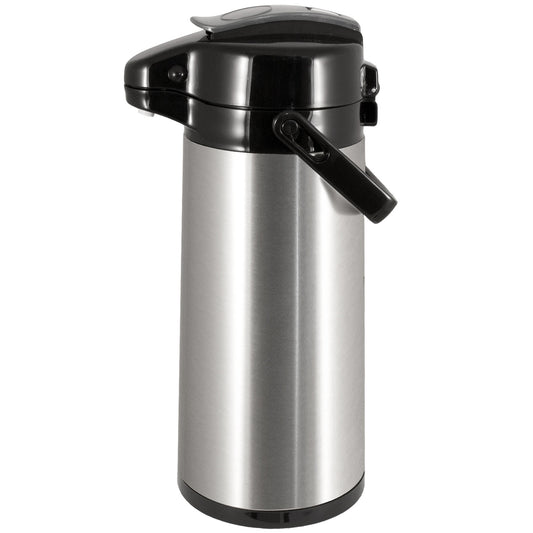Pump thermos with glass insert 1.9l