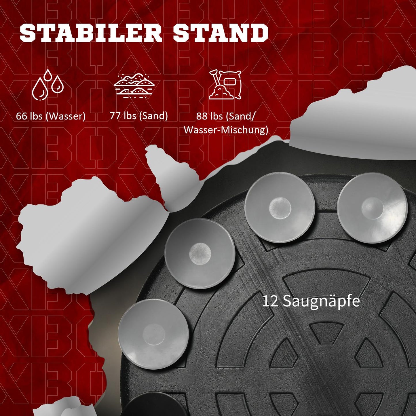 Adjustable boxing rack with reflex bar and bag, 1.63-2.05 M