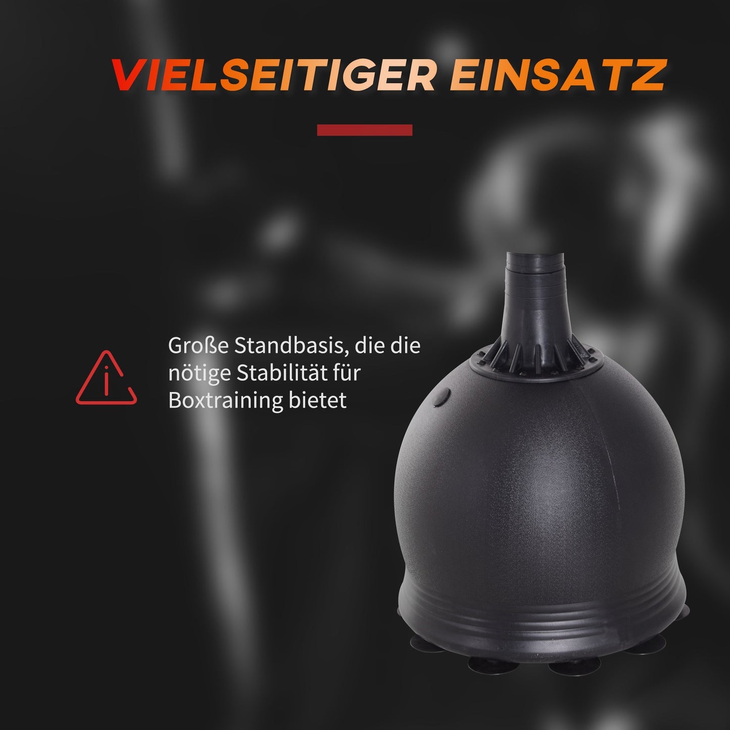 Freestanding punching bag 165cm, Heavy Duty, suction base