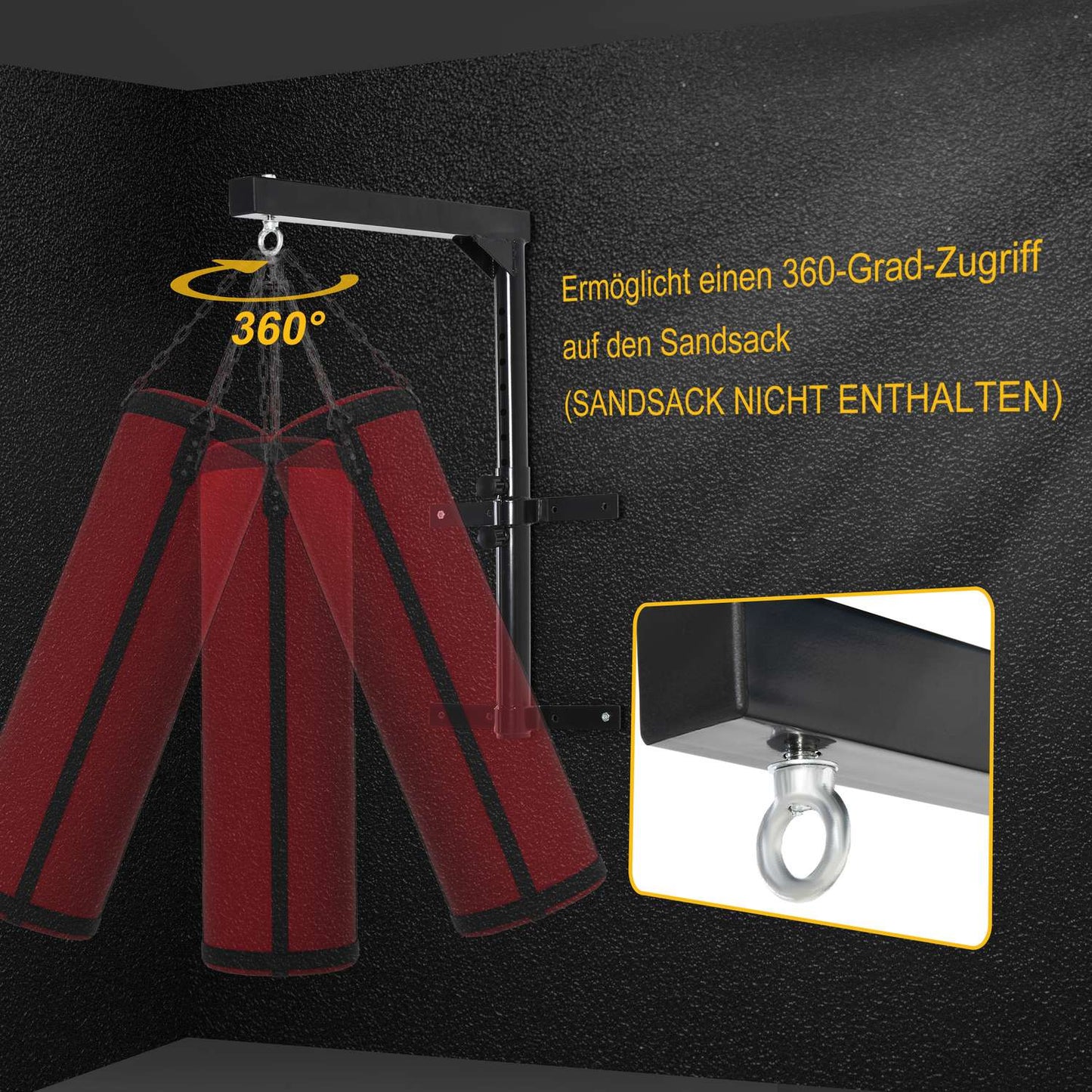 Wall-mounted box holder, adjustable 100 kg capacity