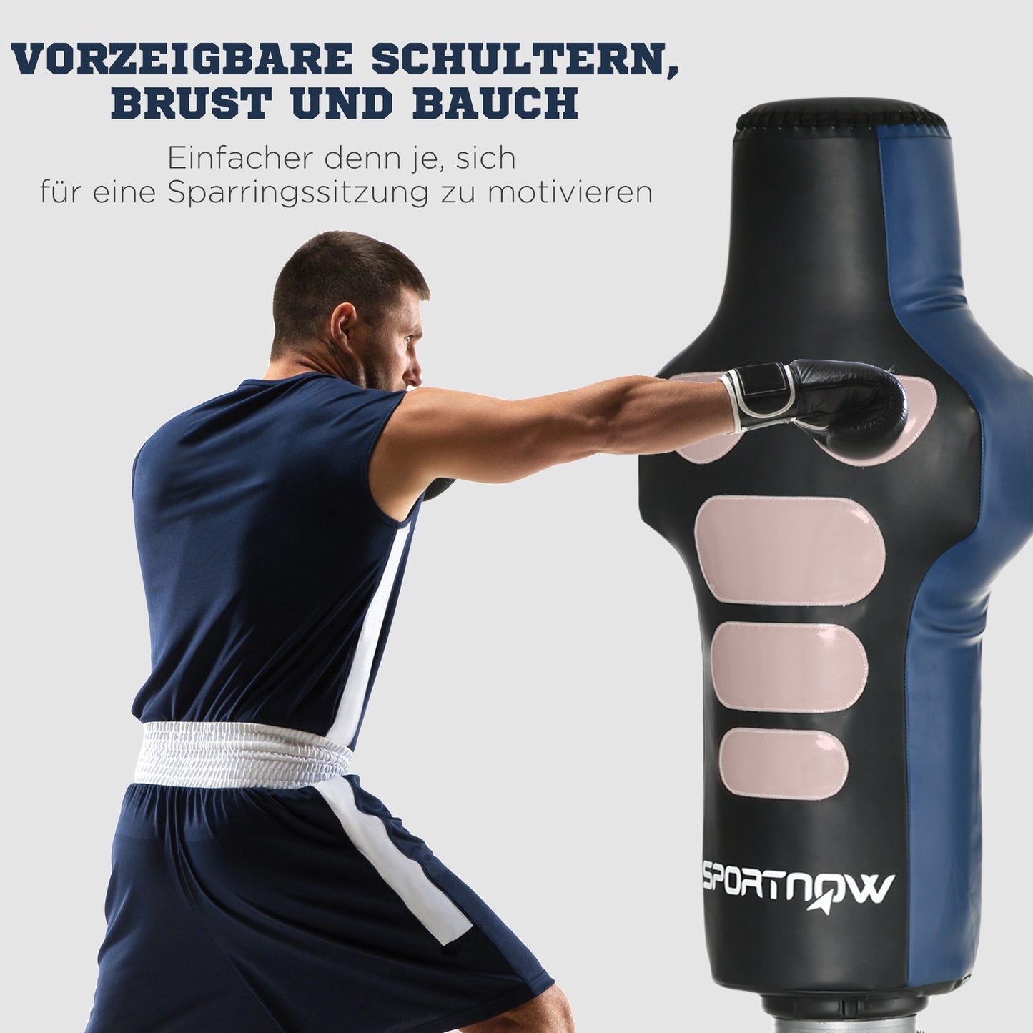 Freestanding adjustable punching bag - Adult home training 178-207cm