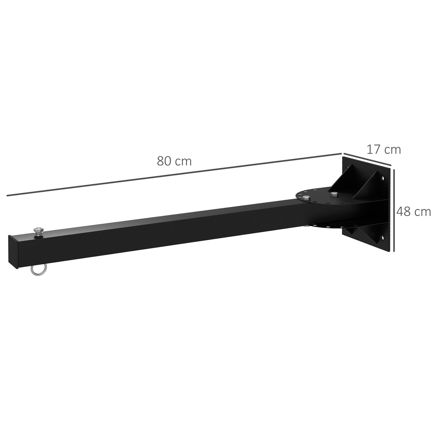 Adjustable wall bracket in steel for punching bag - up to 100 kg