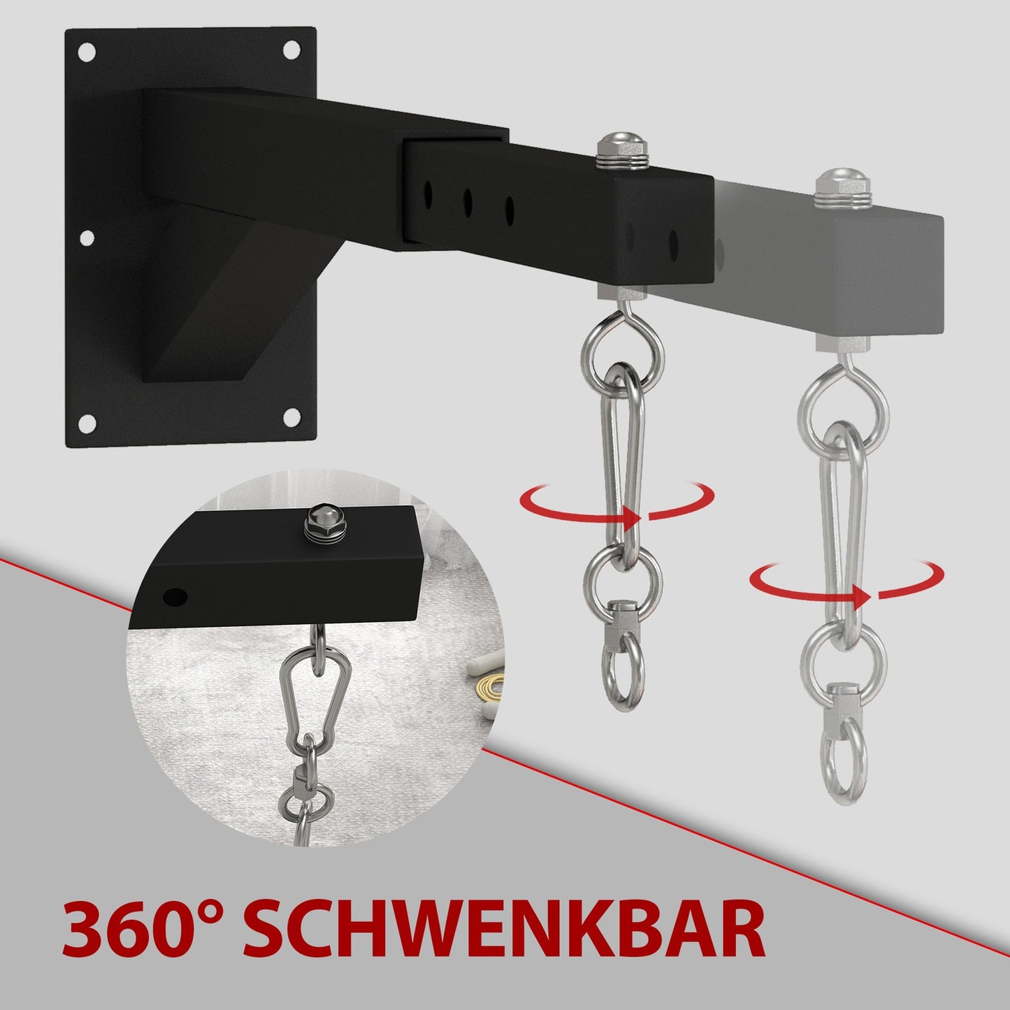 Adjustable wall-mounted box rack for heavy bags