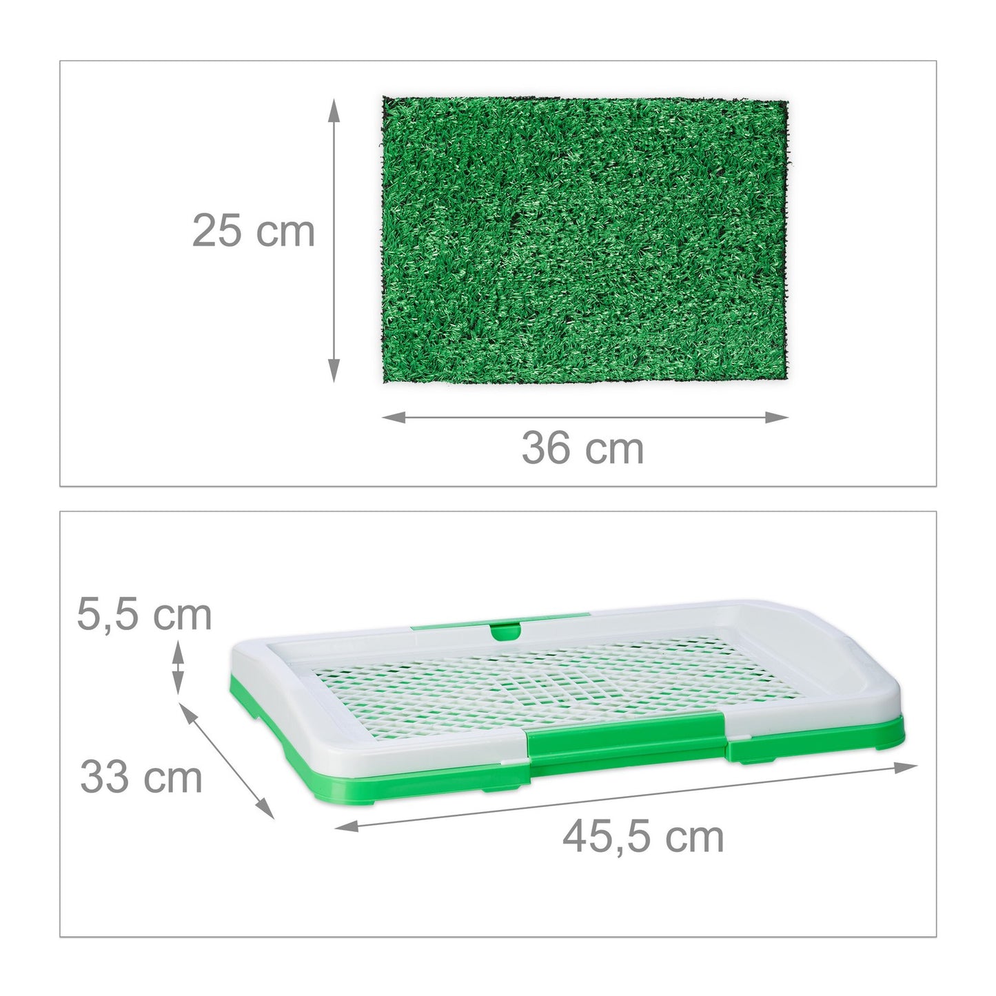 Puppy Litter Tray with Grass – Easy Clean Dog Toilet