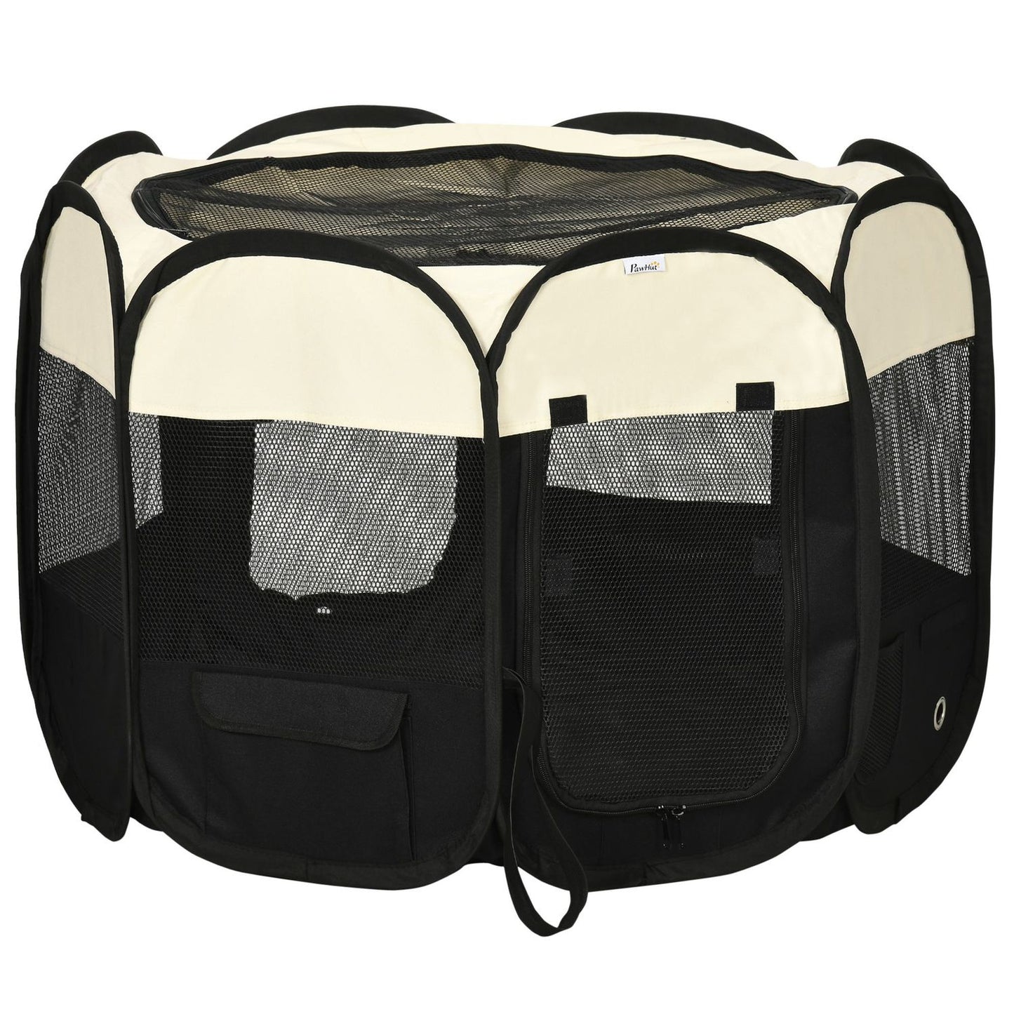 Collapsible puppy playpen - Waterproof outdoor enclosure 92x92x58cm