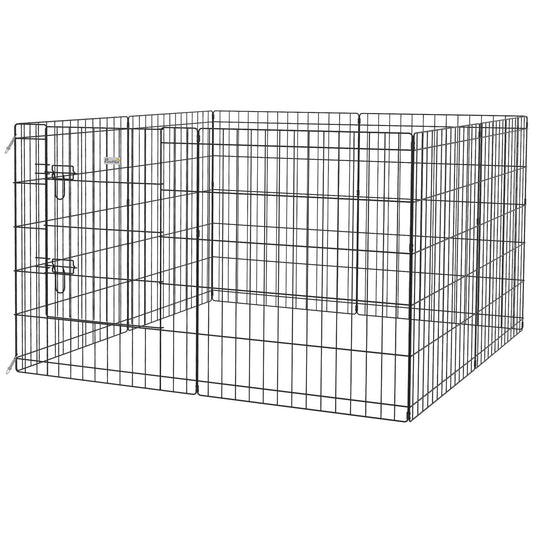 Outdoor Metal Puppy Playpen - 76 cm high, 8-piece set