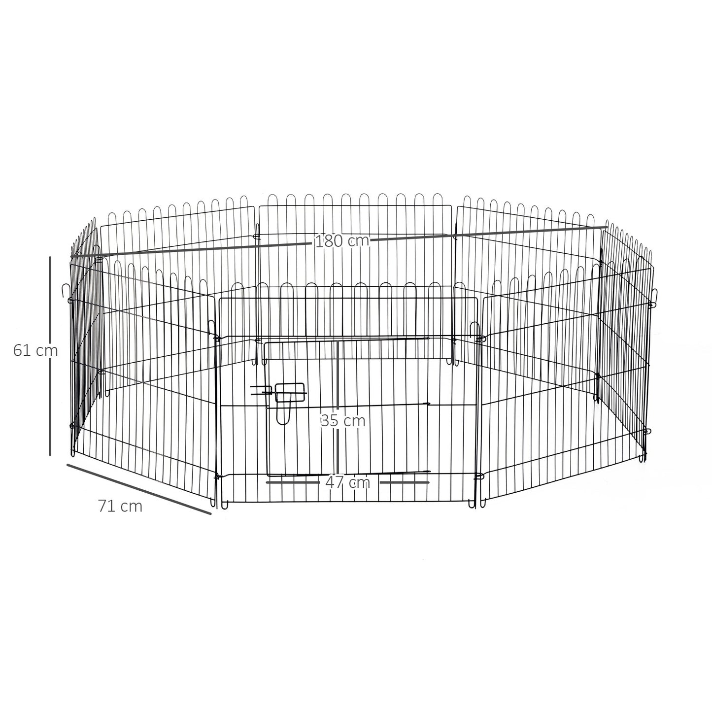 Puppy Playpen, Flexible Outdoor Pet Fence, 5 Sizes