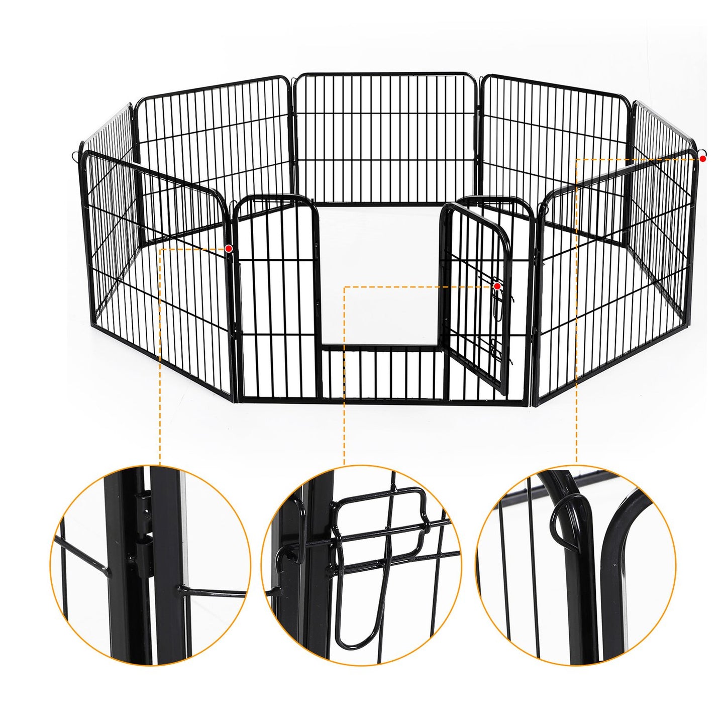 Puppy outdoor playpen Enclosed fence, 60x80 cm