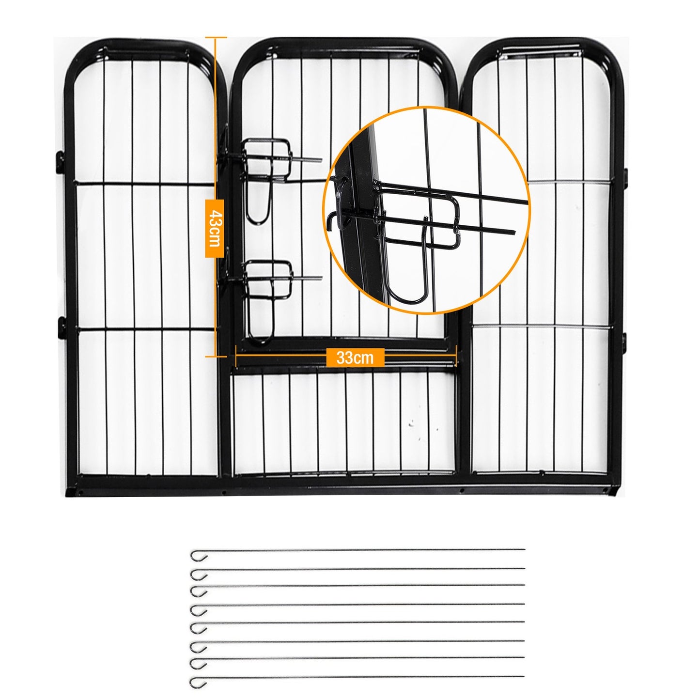 Puppy outdoor playpen Enclosed fence, 60x80 cm