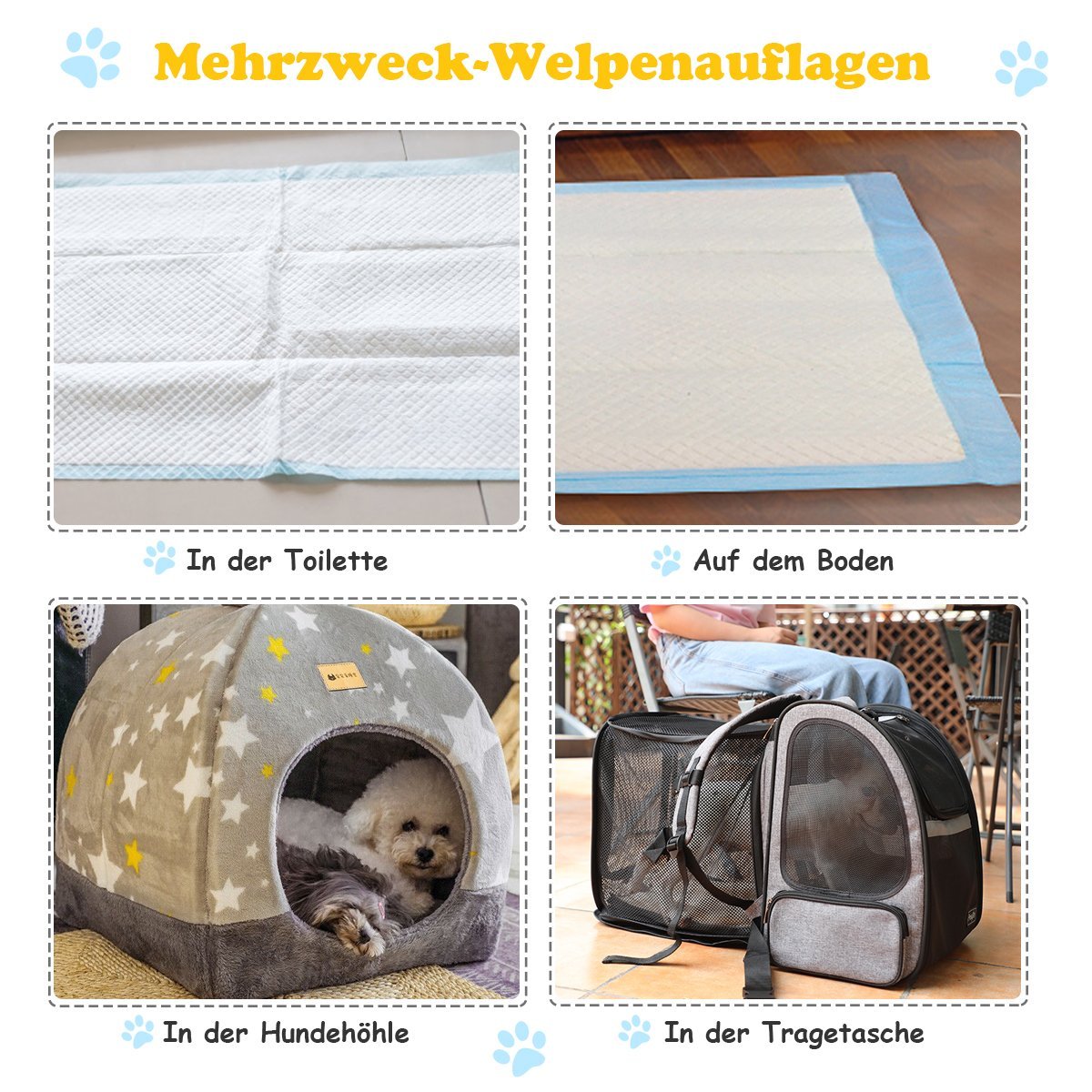 Puppy Training Pads, 5-Layer, Leak-Proof, 200 Pack