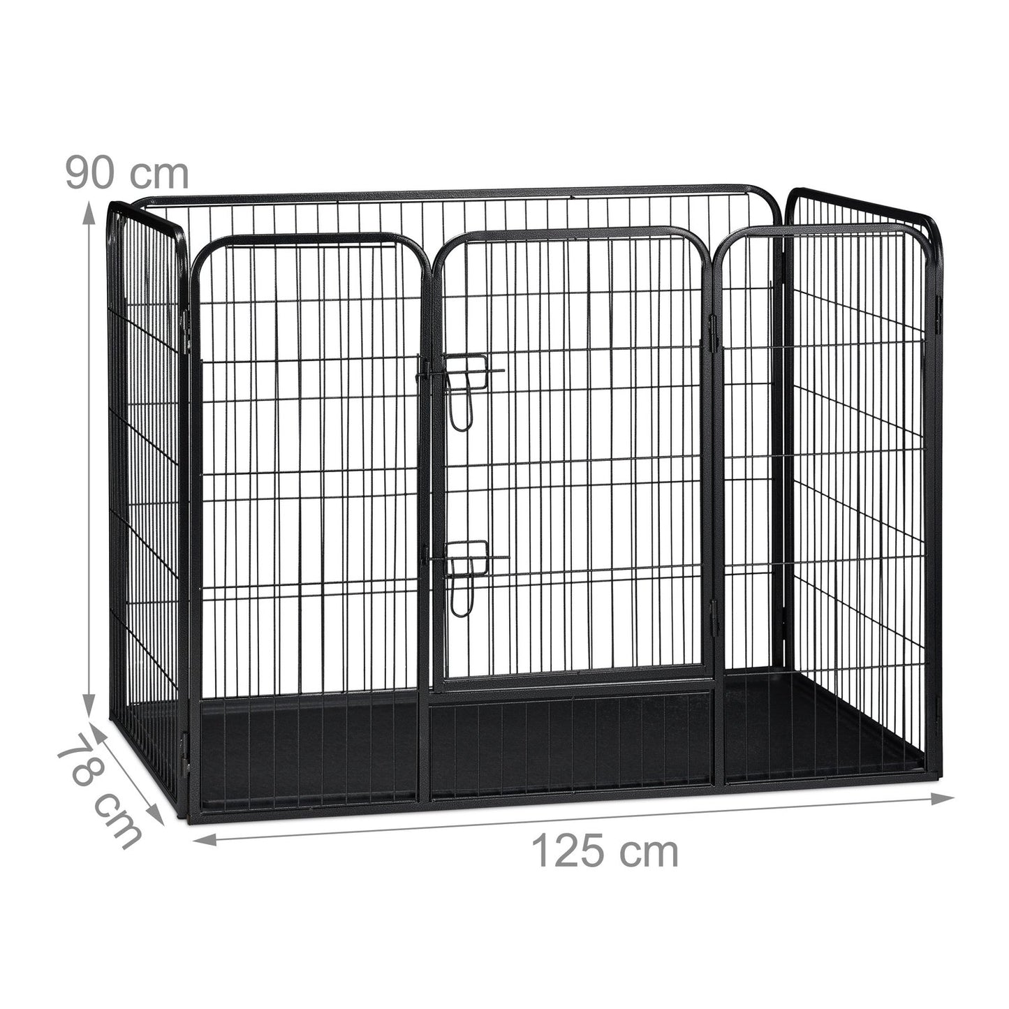 Puppy kennel with floor