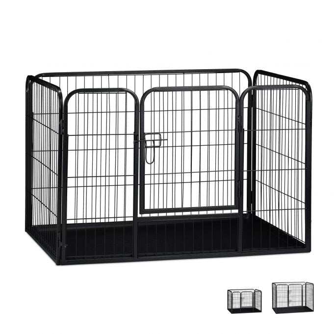 Puppy kennel with floor