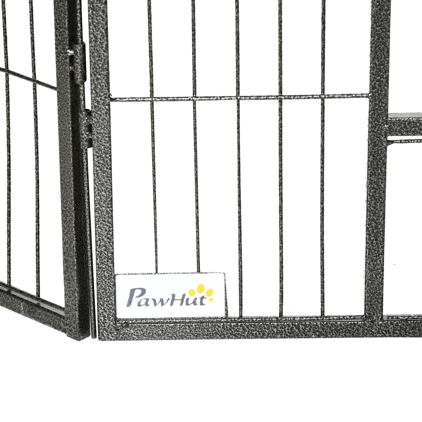 Outdoor puppy cage, steel, 16 segments, 2 doors, 60 cm high