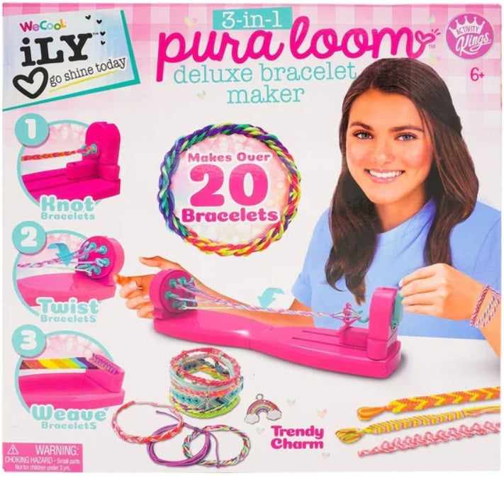 Pura Loom 3-in-1 Bracelet Maker with Deluxe Features