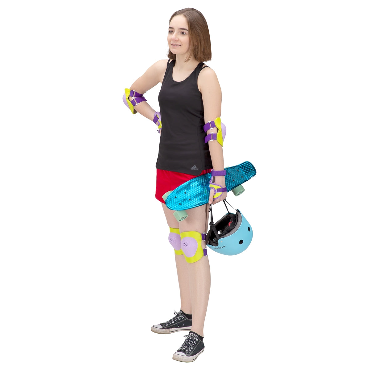Purple-Lime Size S Protectors Set