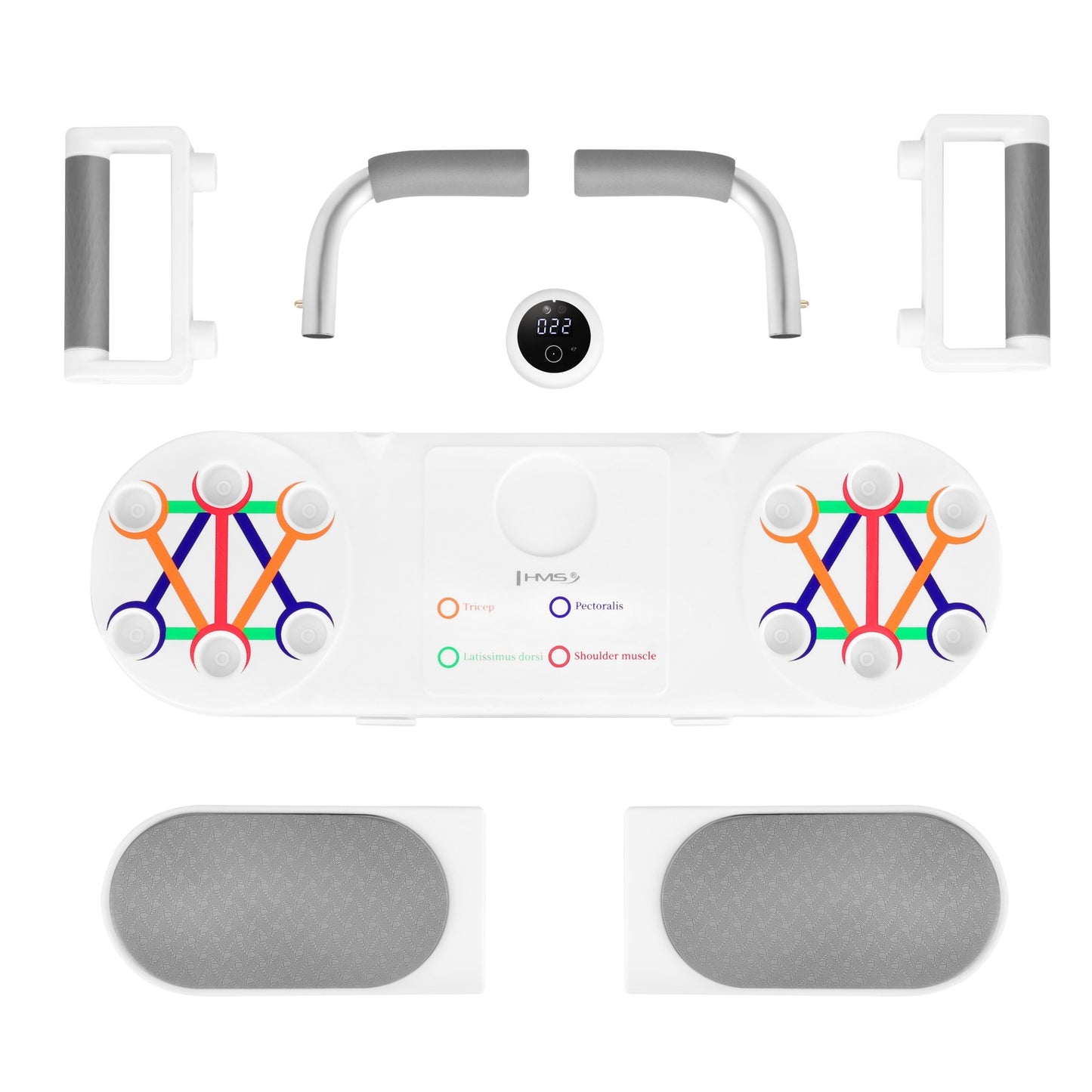 Push-Up & Ab Workout Board with Smart Counter