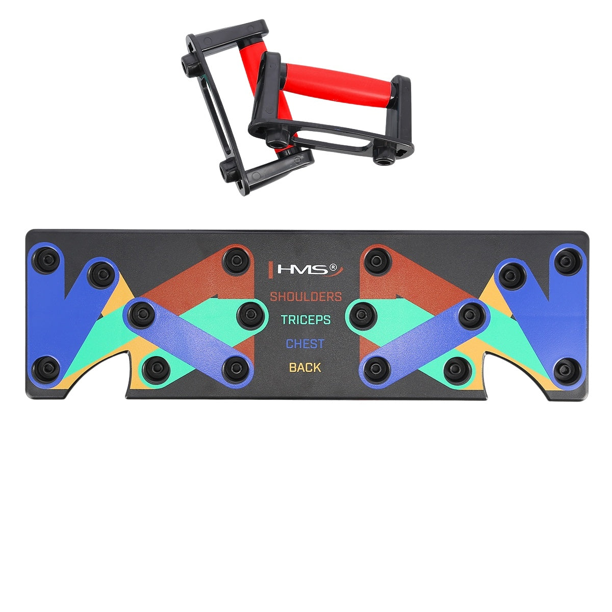 Push Up Board, Red Multi-Position Fitness Tool