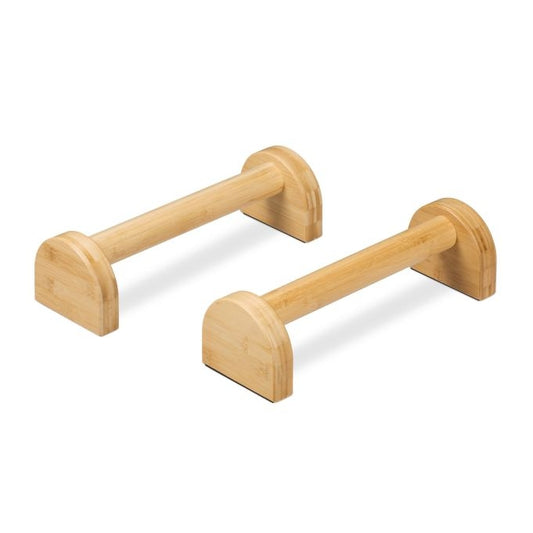 Push-up grips in bamboo 2-pack