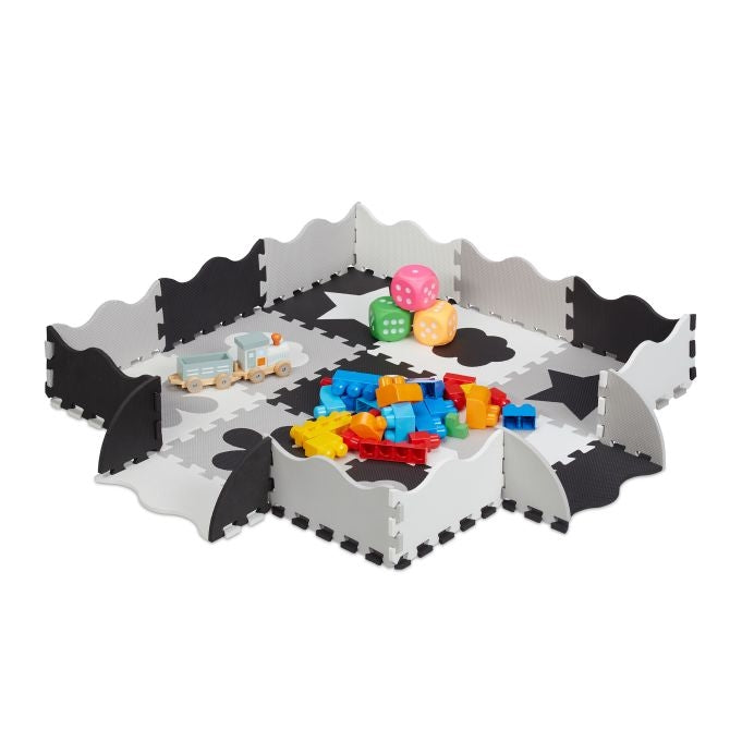 Puzzle 3x3 puzzle mat jigsaw with frame