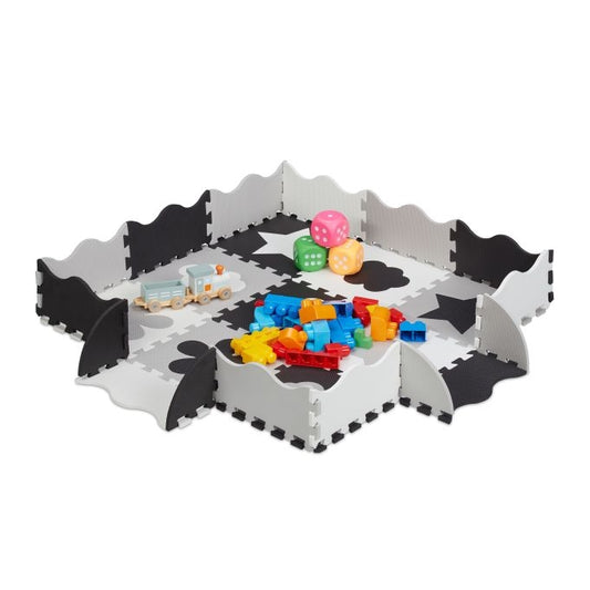 Puzzle 3x3 puzzle mat jigsaw with frame