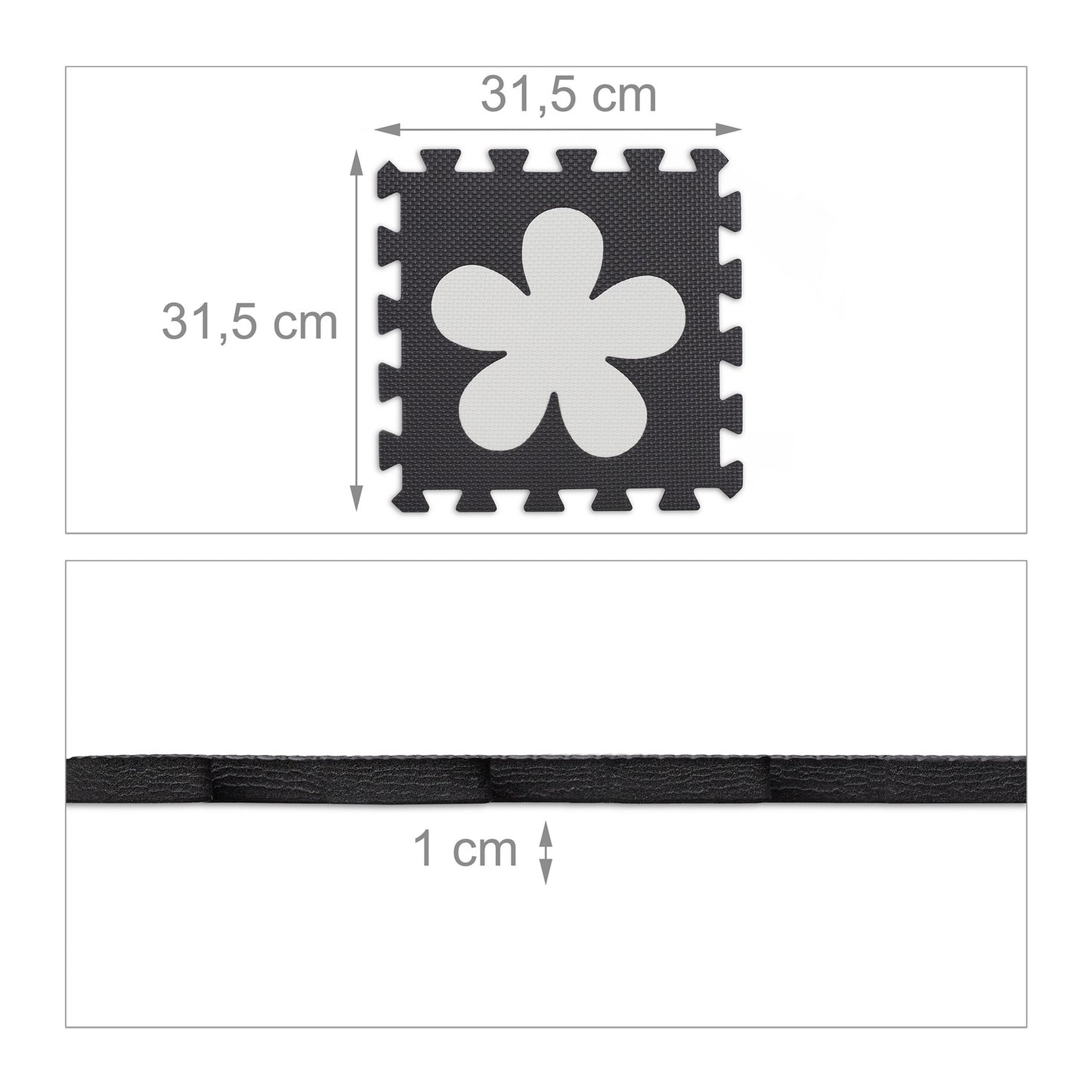 Puzzle 3x3 puzzle mat jigsaw with frame