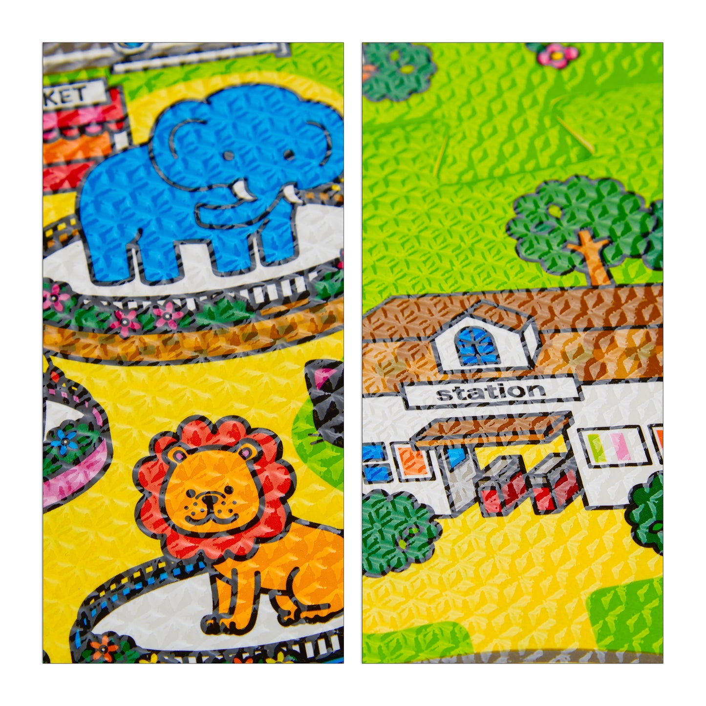 Puzzle Mat Road with Animals