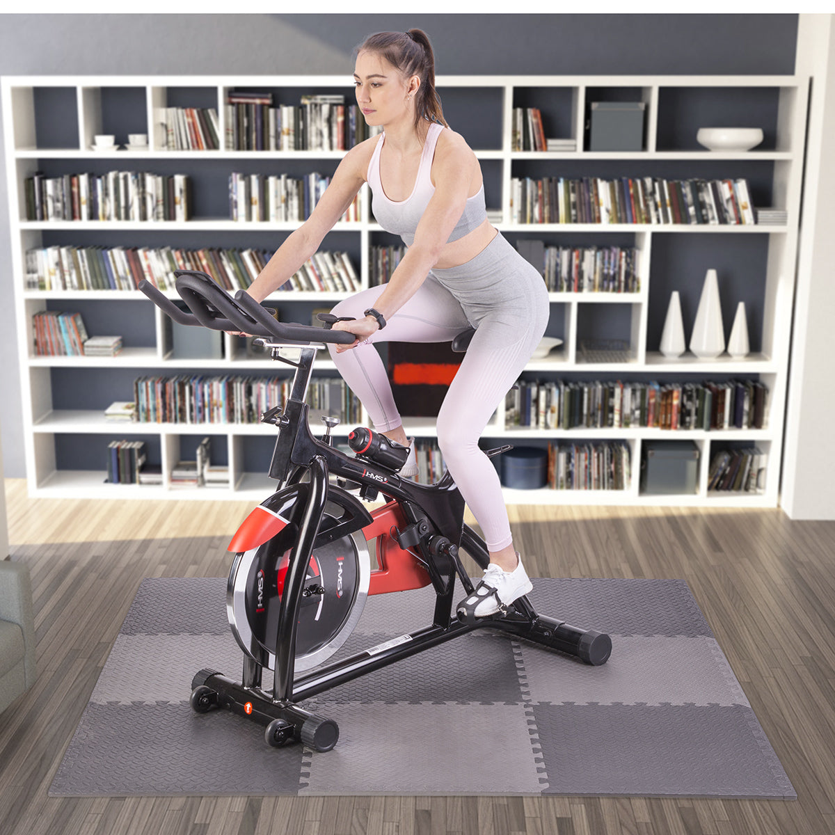 Puzzle Mat for Gym Equipment, Dark Gray, 9 Pieces