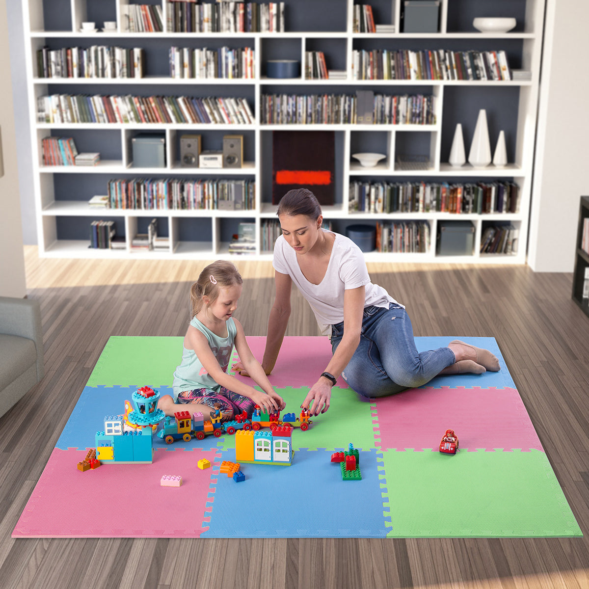 Puzzle Protective Mat, Multipack, 60x60x1.0 cm, 9 Pcs Set