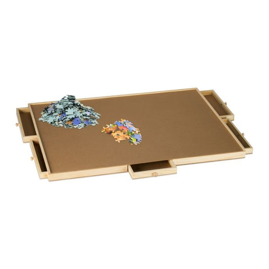 Puzzle board with 6 drawers