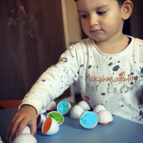 Puzzle - eggs, set of 12 pieces. 22674