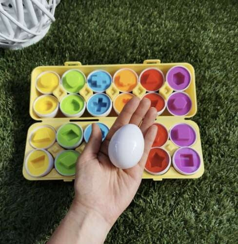 Puzzle - eggs, set of 12 pieces. 22674