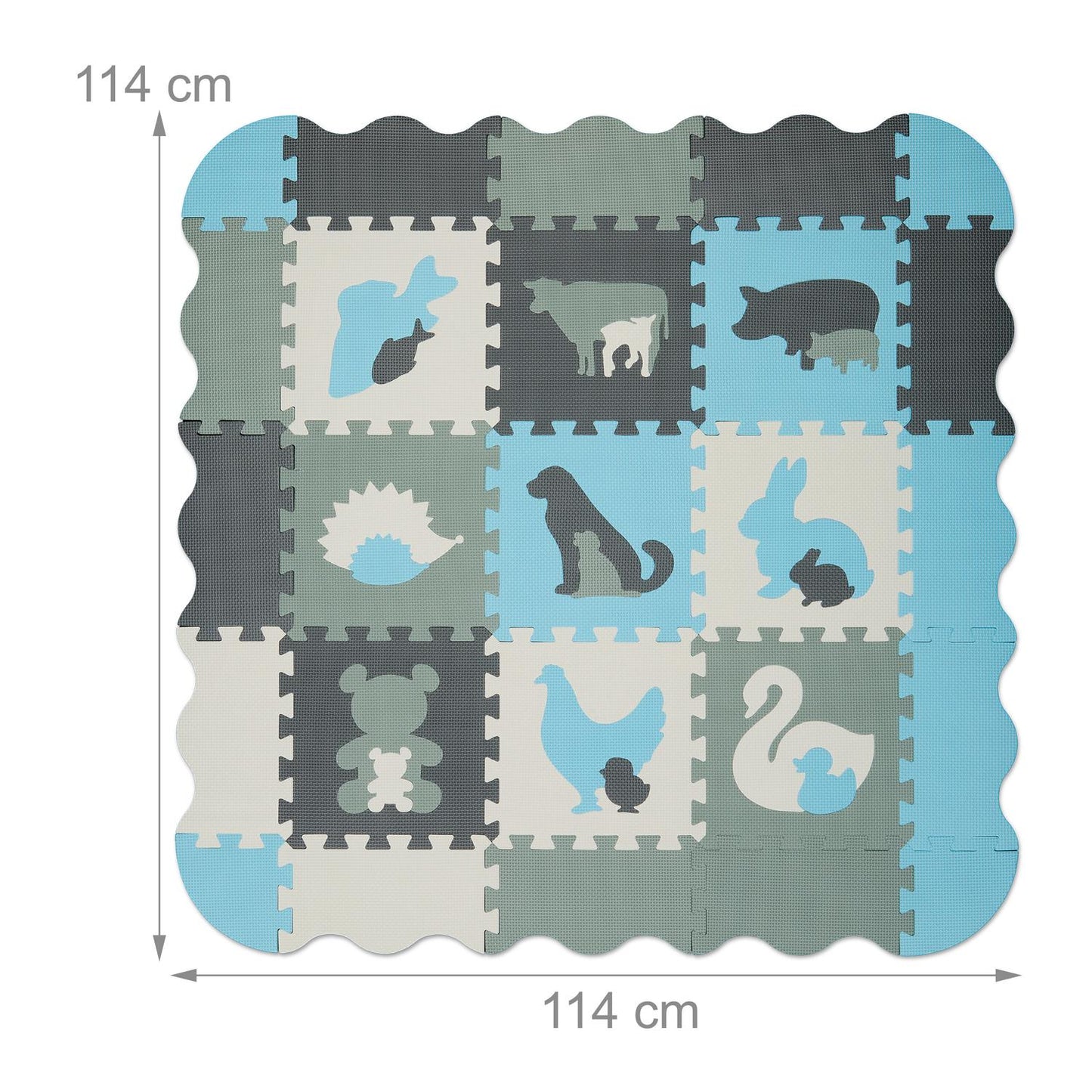 Puzzle mat animals