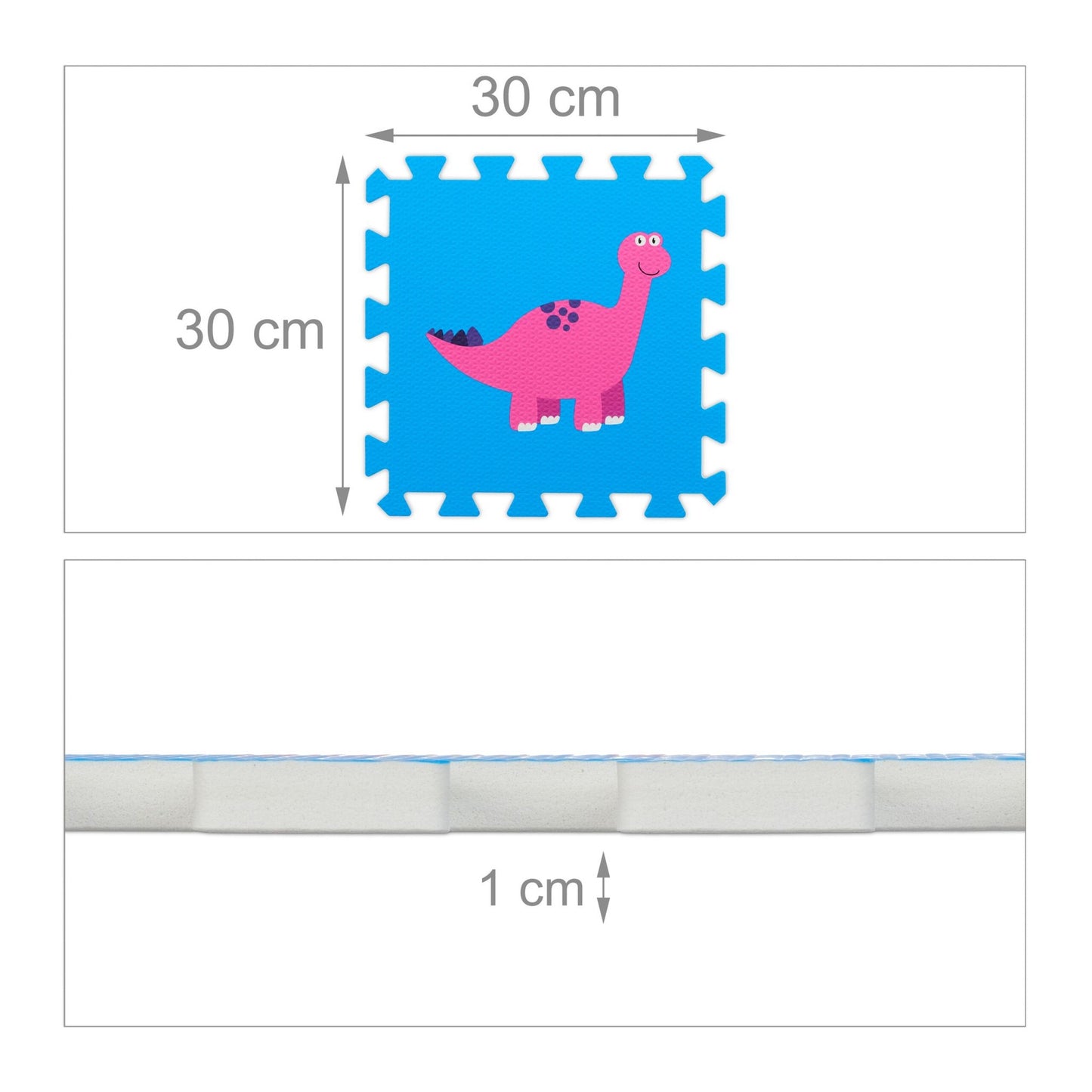 Puzzle mat dinosaur colorful