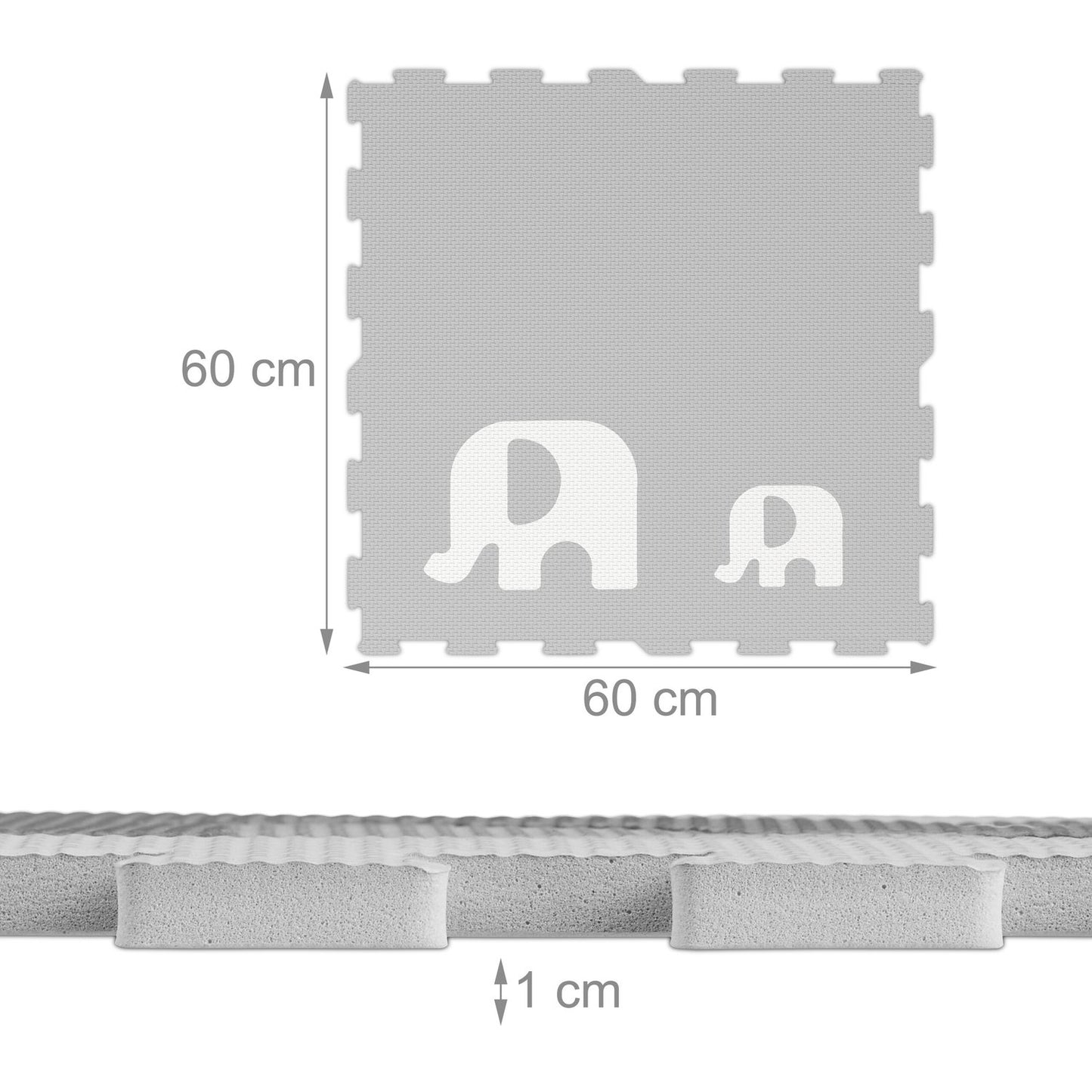 Puzzle mat elephants