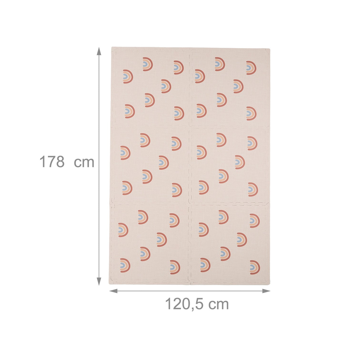 Puzzle mat rainbow 6 parts