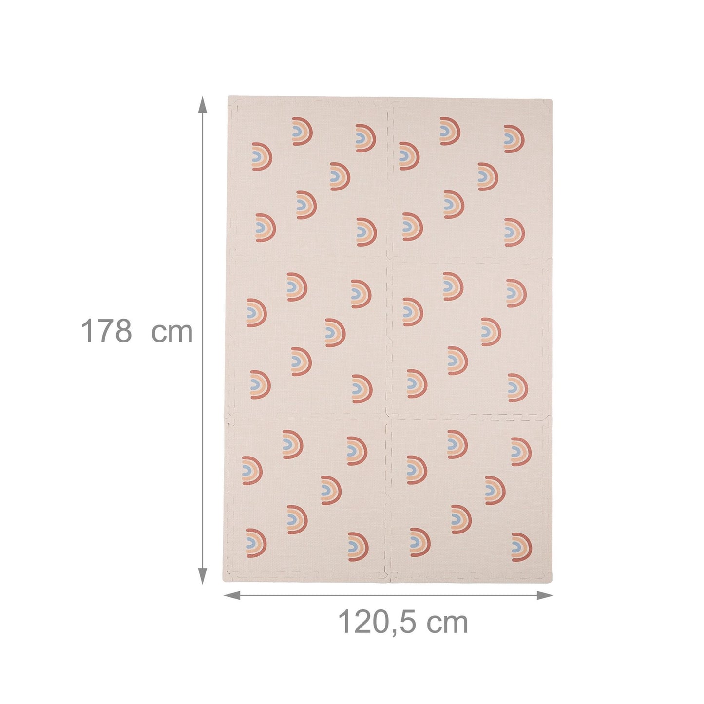 Puzzle mat rainbow 6 parts