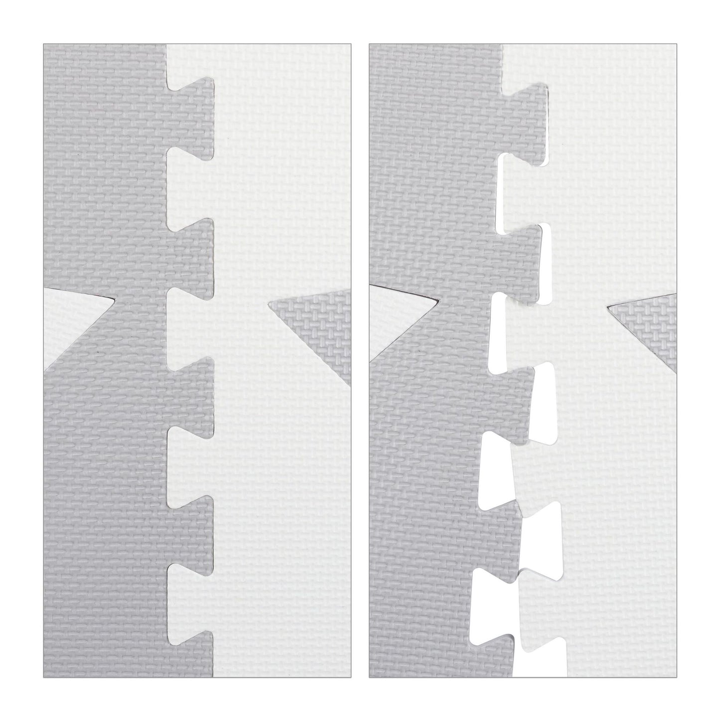 Puzzle mat stars light grey