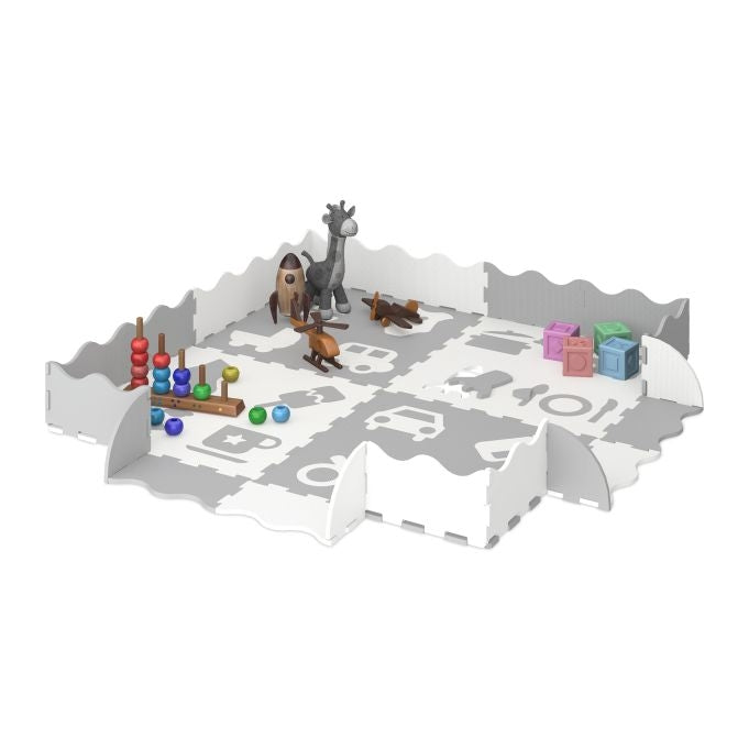 Puzzle mats with symbols